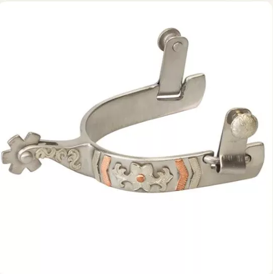 Ladies Weaver Spur with Floral Design