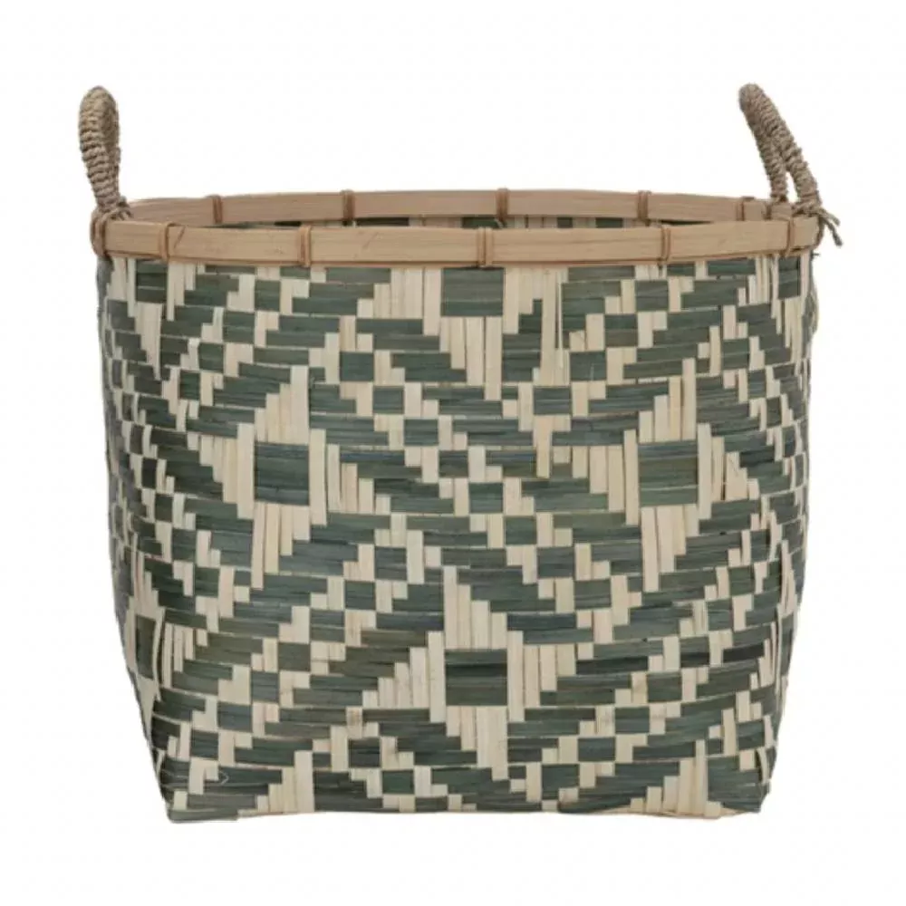Large Bamboo Basket w/ Handles - FINAL SALE