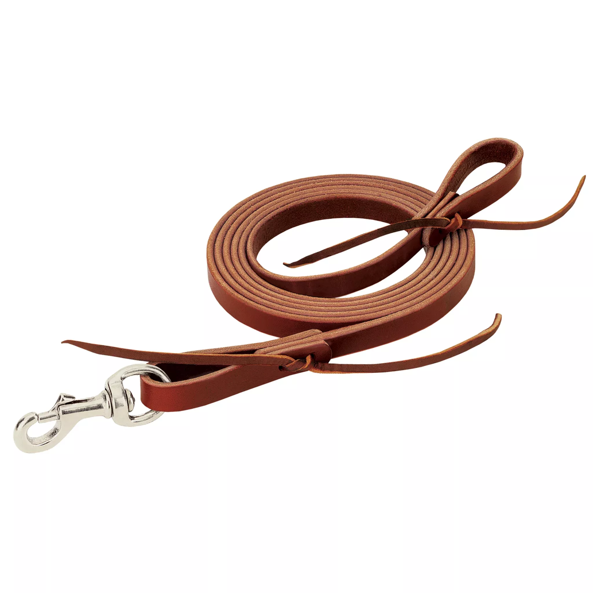 Latigo Leather Flat Roping Rein, 5/8" x 8'