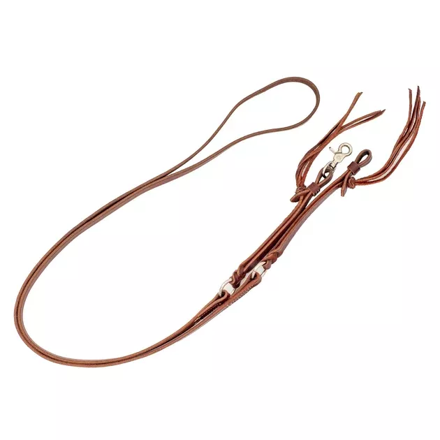 Latigo Leather Roping Reins with O-Rings