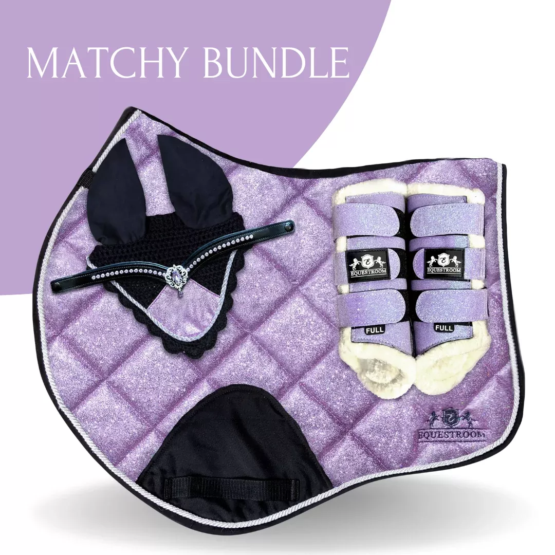 Lavender Saddle Pad Set