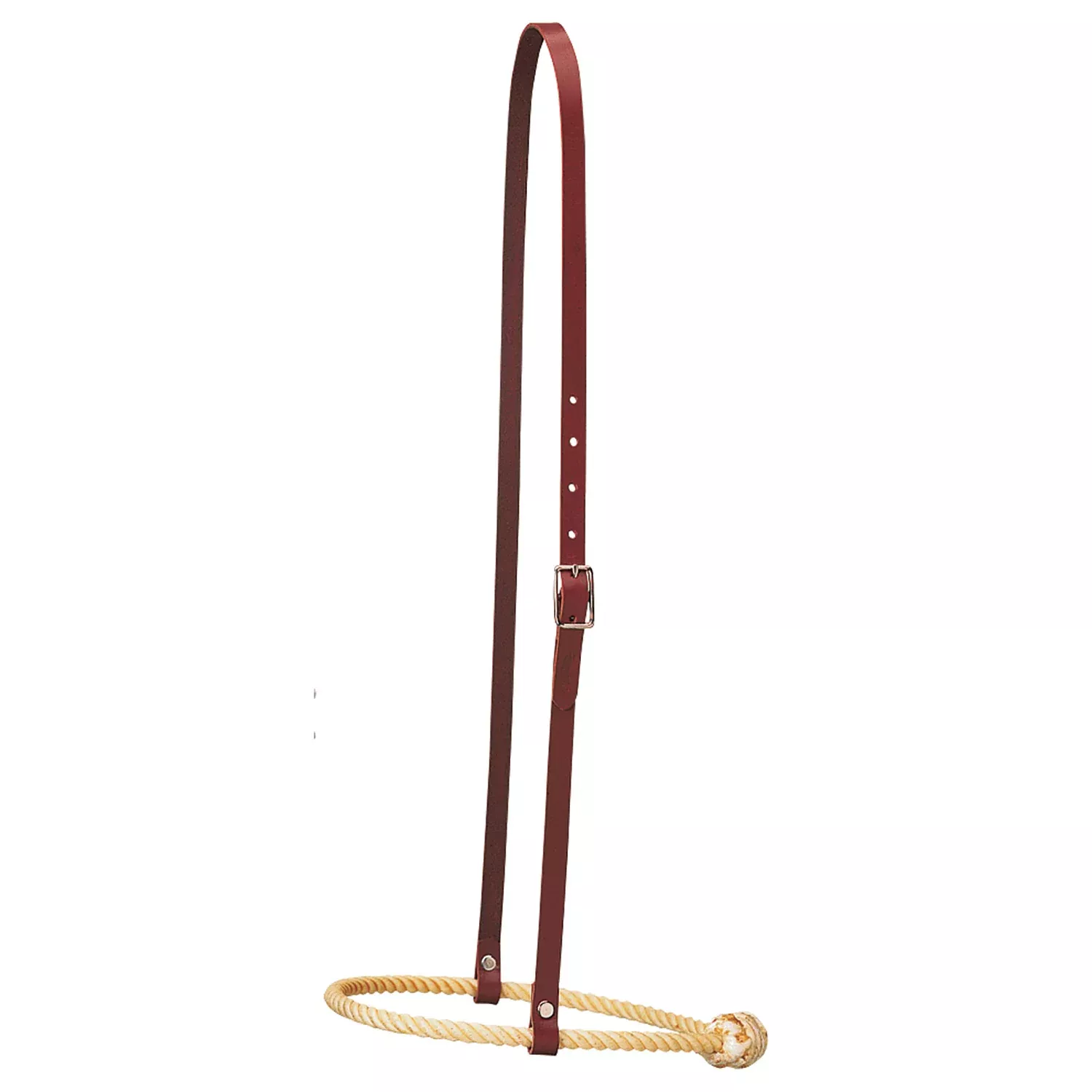 Leather Cavesson with Rope Noseband