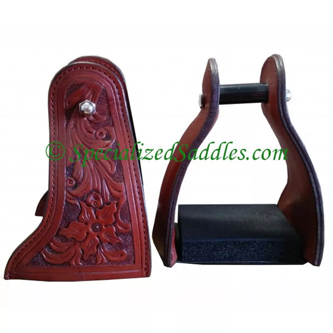 Leather Covered Trail Stirrup