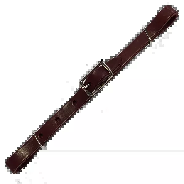 Leather Flat Curb Strap Dark Oil