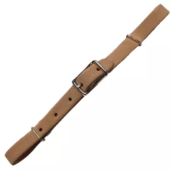 Leather Flat Curb Strap light oil