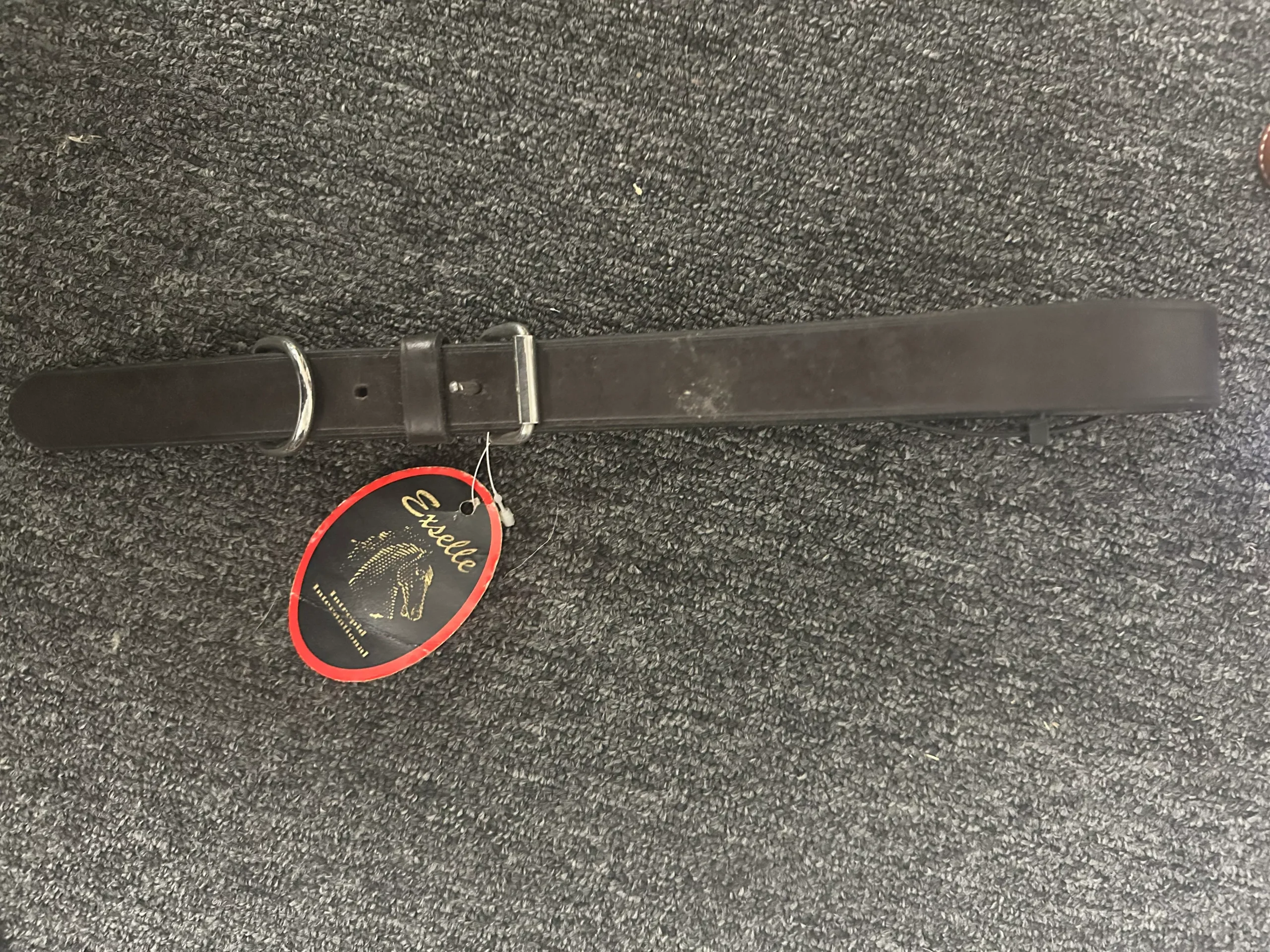 Leather girth loop