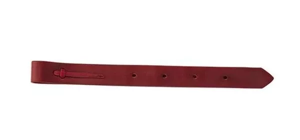 Leather Off Billet - Single Ply - Burgundy