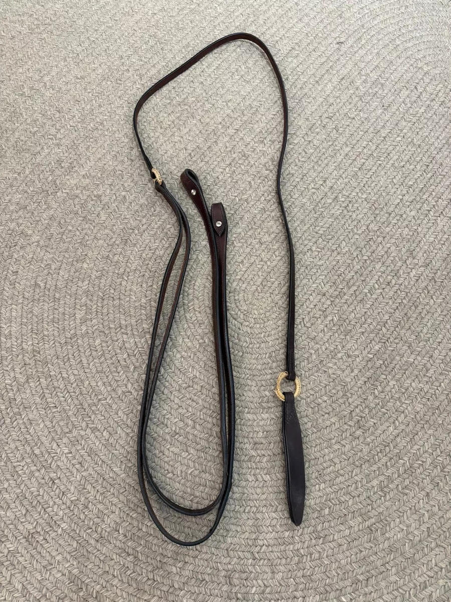 Leather Romal Reins with PopperRN1208