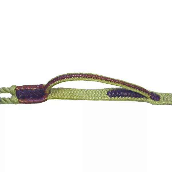 Left Hand Saddle Barn Western Super Pro Leather Laced Nylon Steer Rope