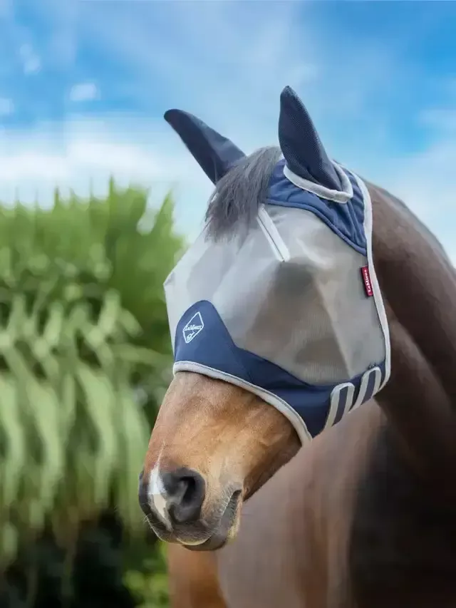 LeMieux Armour Shield Pro Half Fly Mask Navy