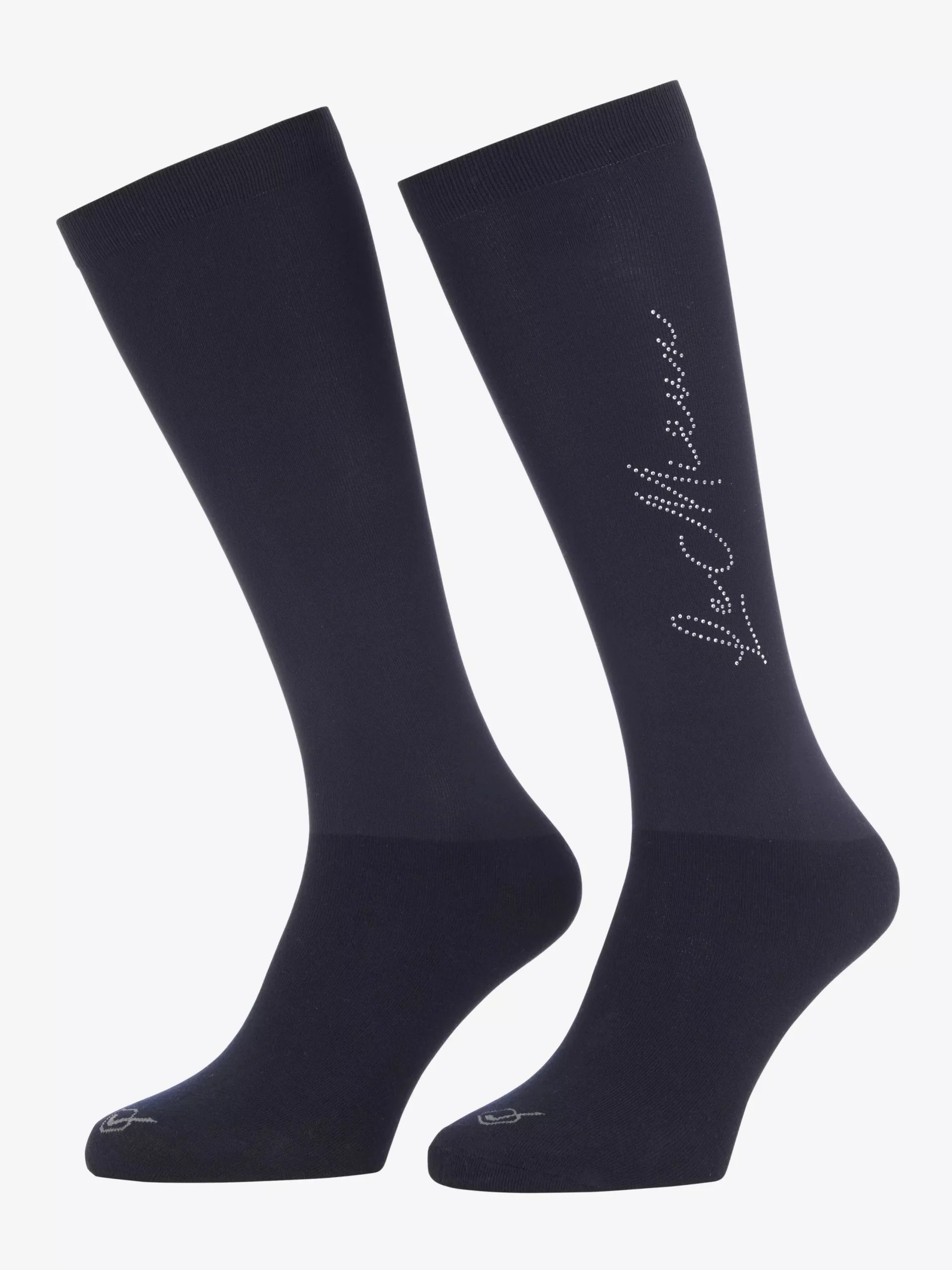 LeMieux Sparkle Competition Socks - Navy