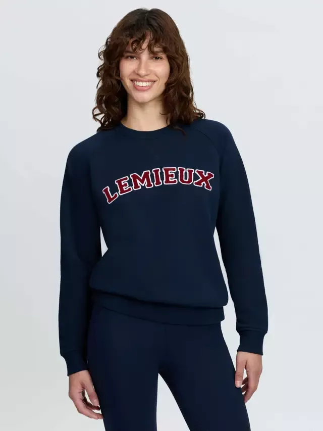 LeMieux Vida Varsity Crew Neck Sweat - Navy
