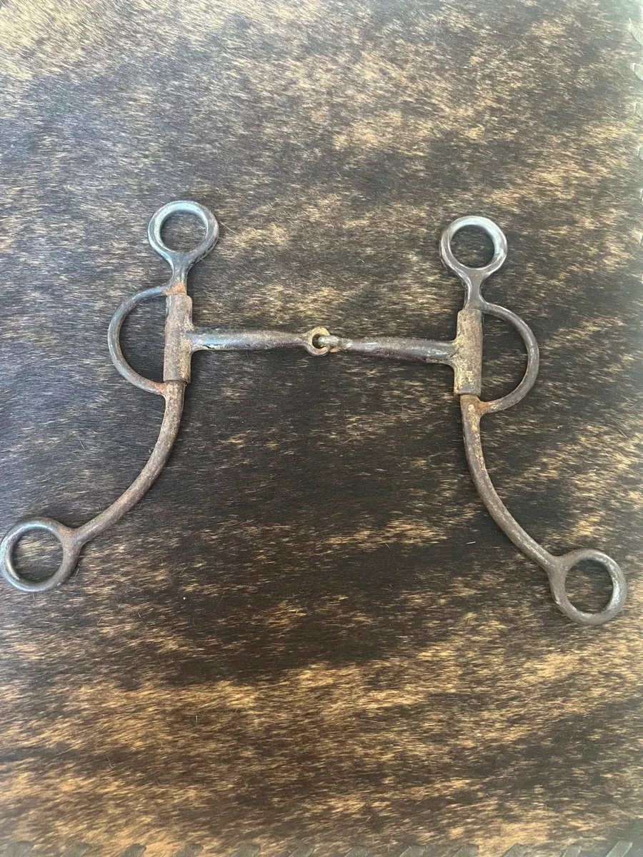 Long Shank Double Rein Argentine Reining Snaffle Bit B1167