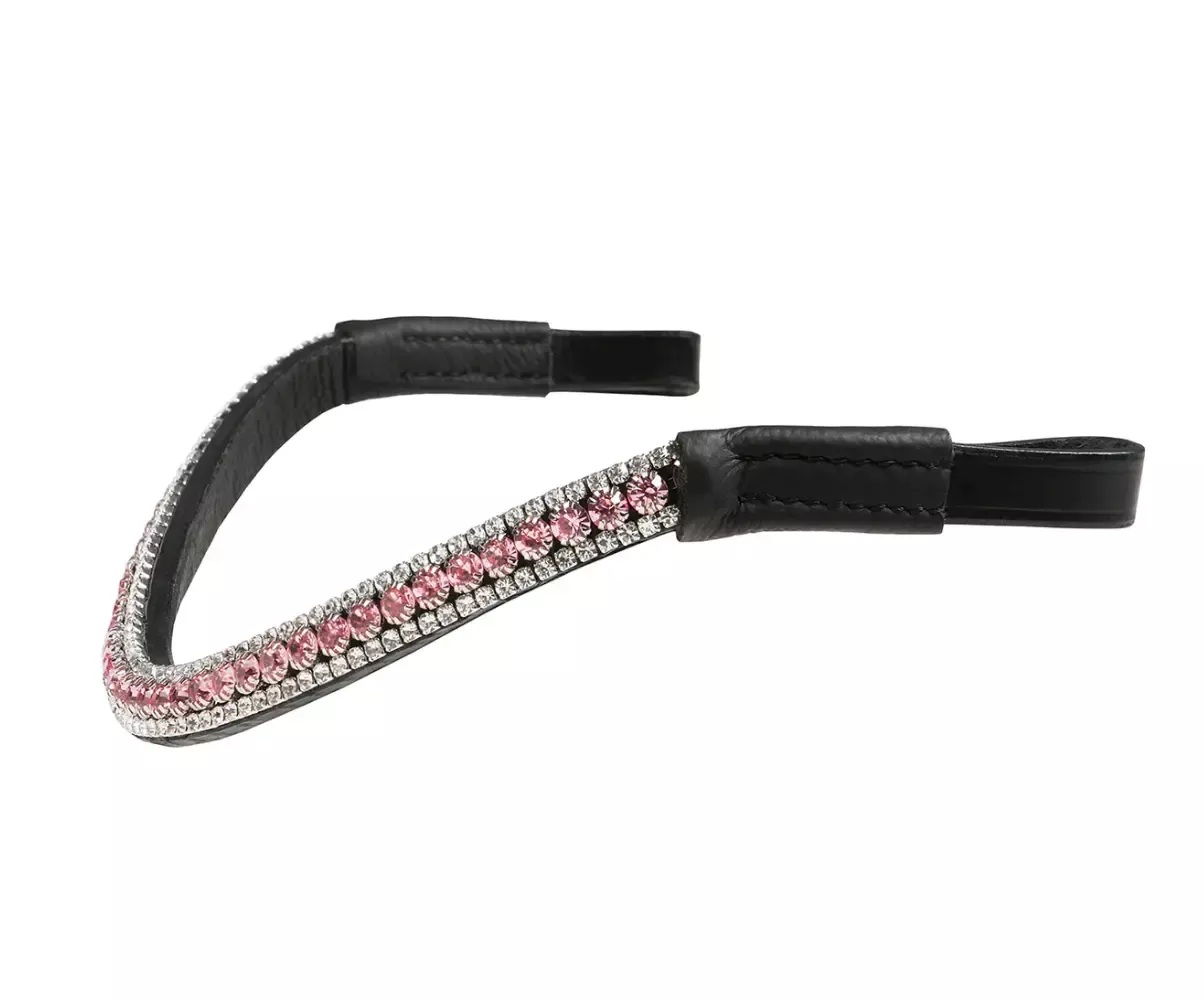 Lumiere Baby Pink Crystal Snap Browband