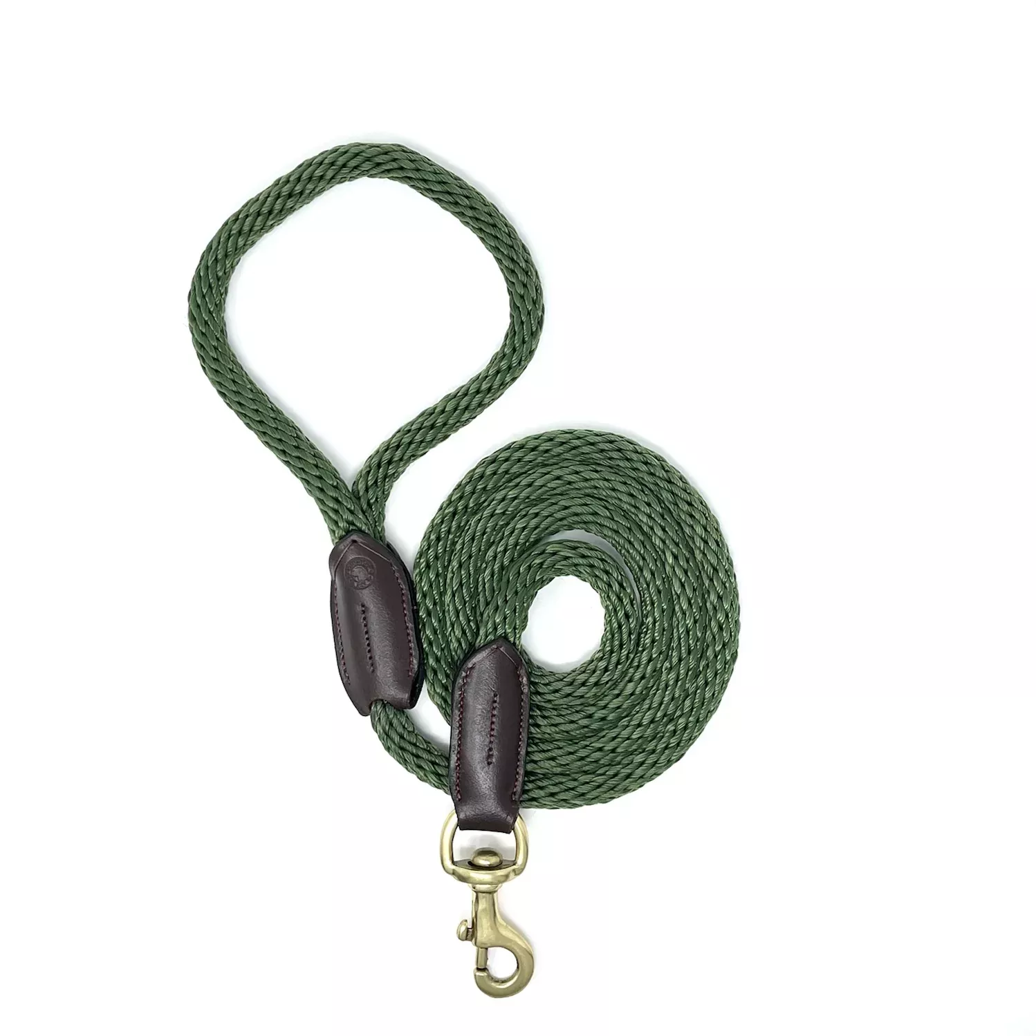 Luxury Rope Forest Green Dog Lead