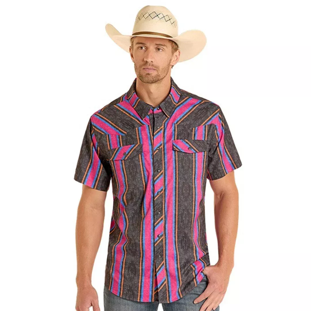 M RnR TEK Ripstop Stripe SS Shirt