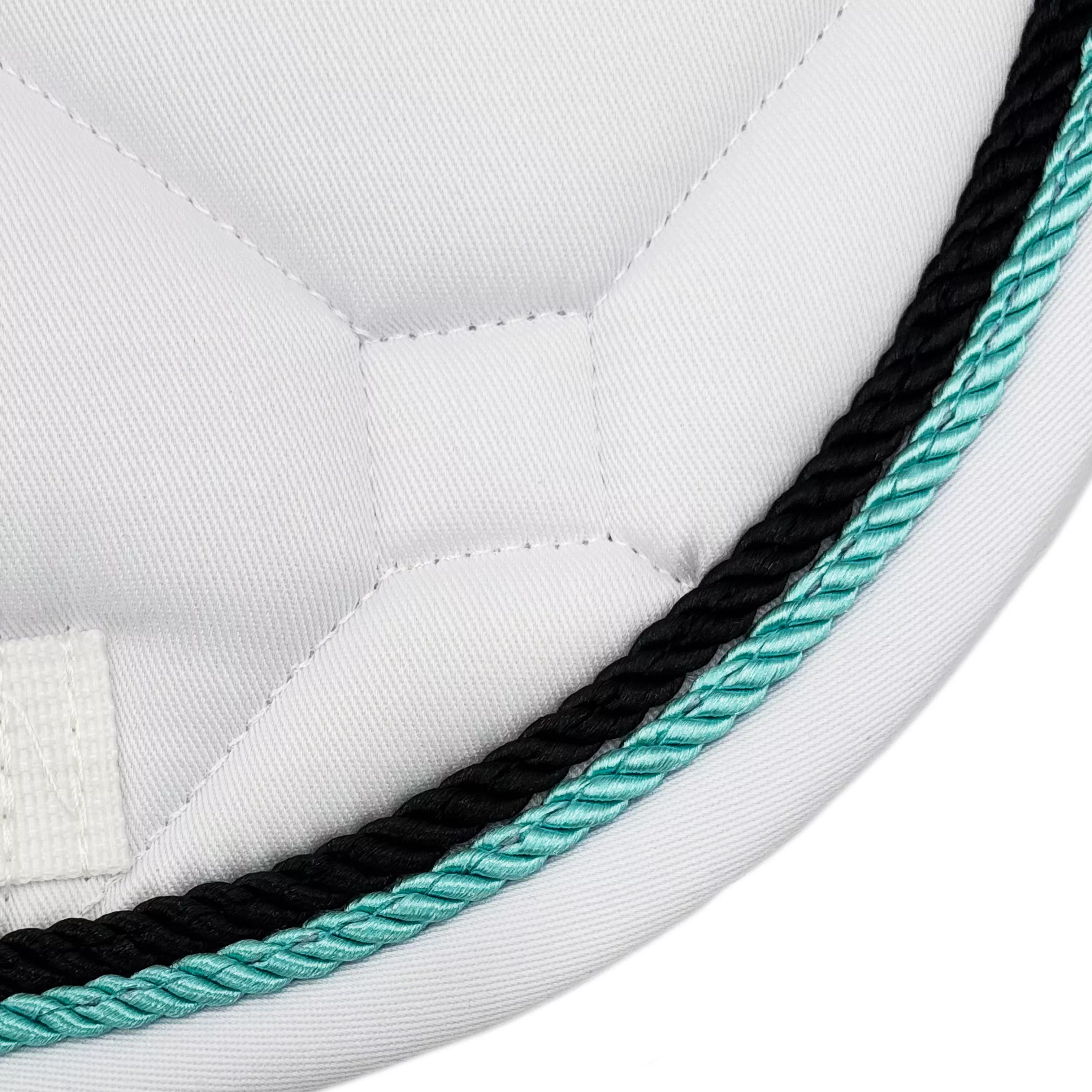 Majyk Equipe - White Classica Cotton Euro Saddle pad