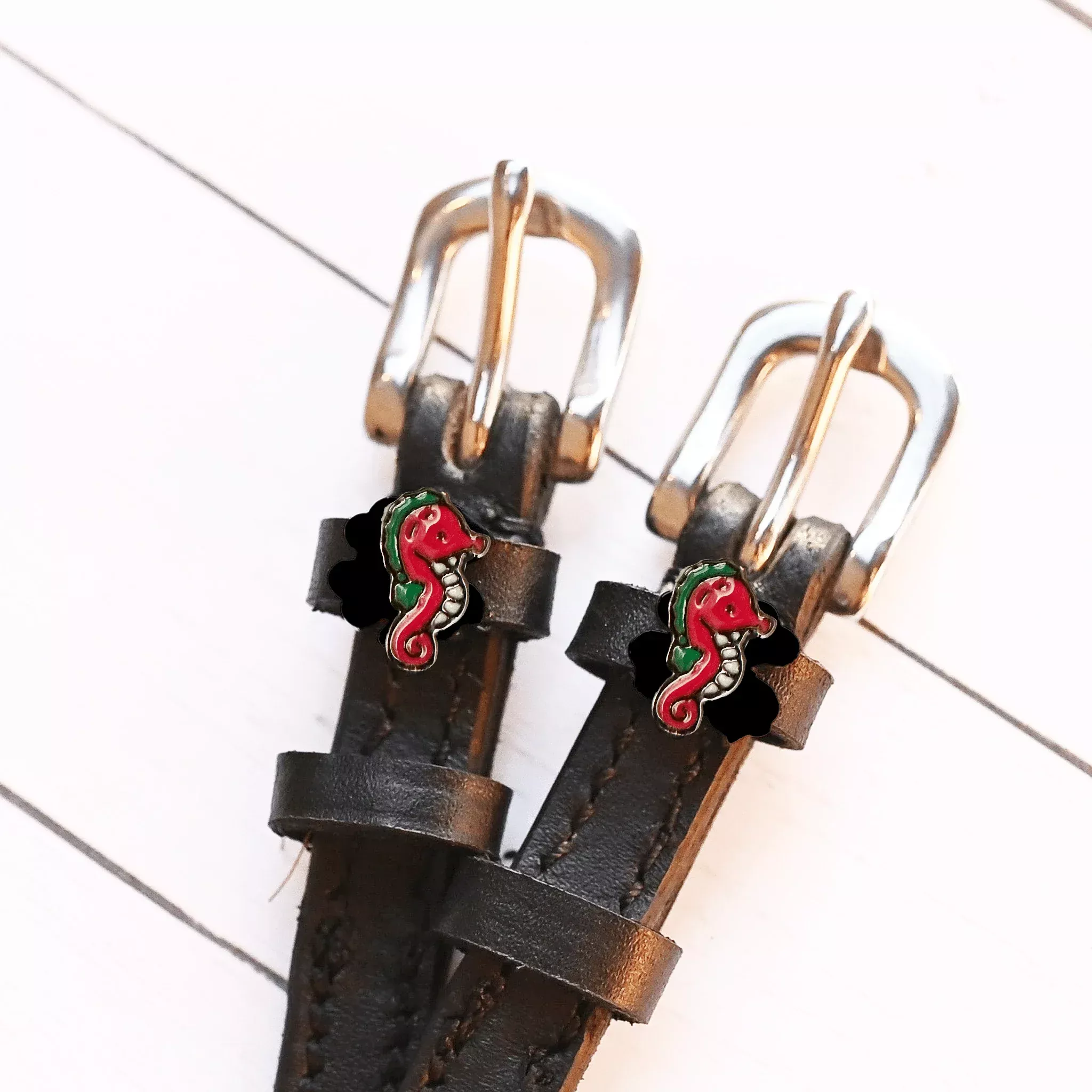 Mane Jane Spur Straps in Seahorse - 17"