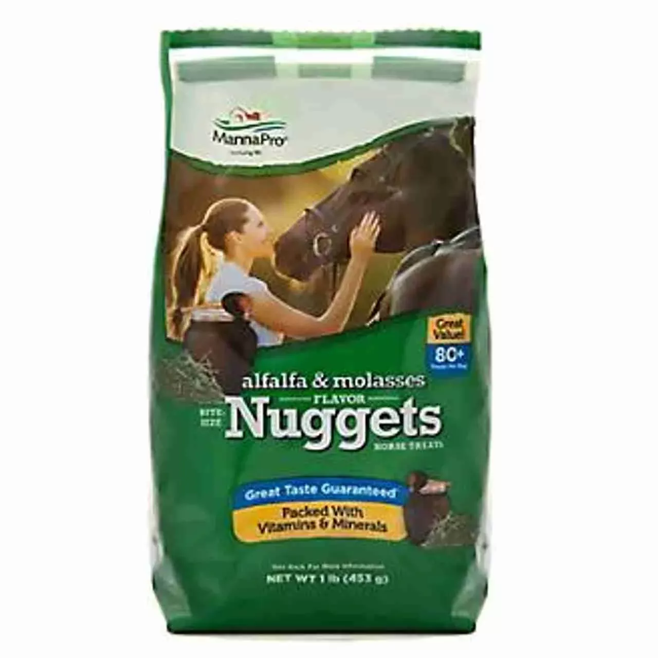 Manna Pro Alfalfa/Molasses Bite-Sized Nuggets 1 LB