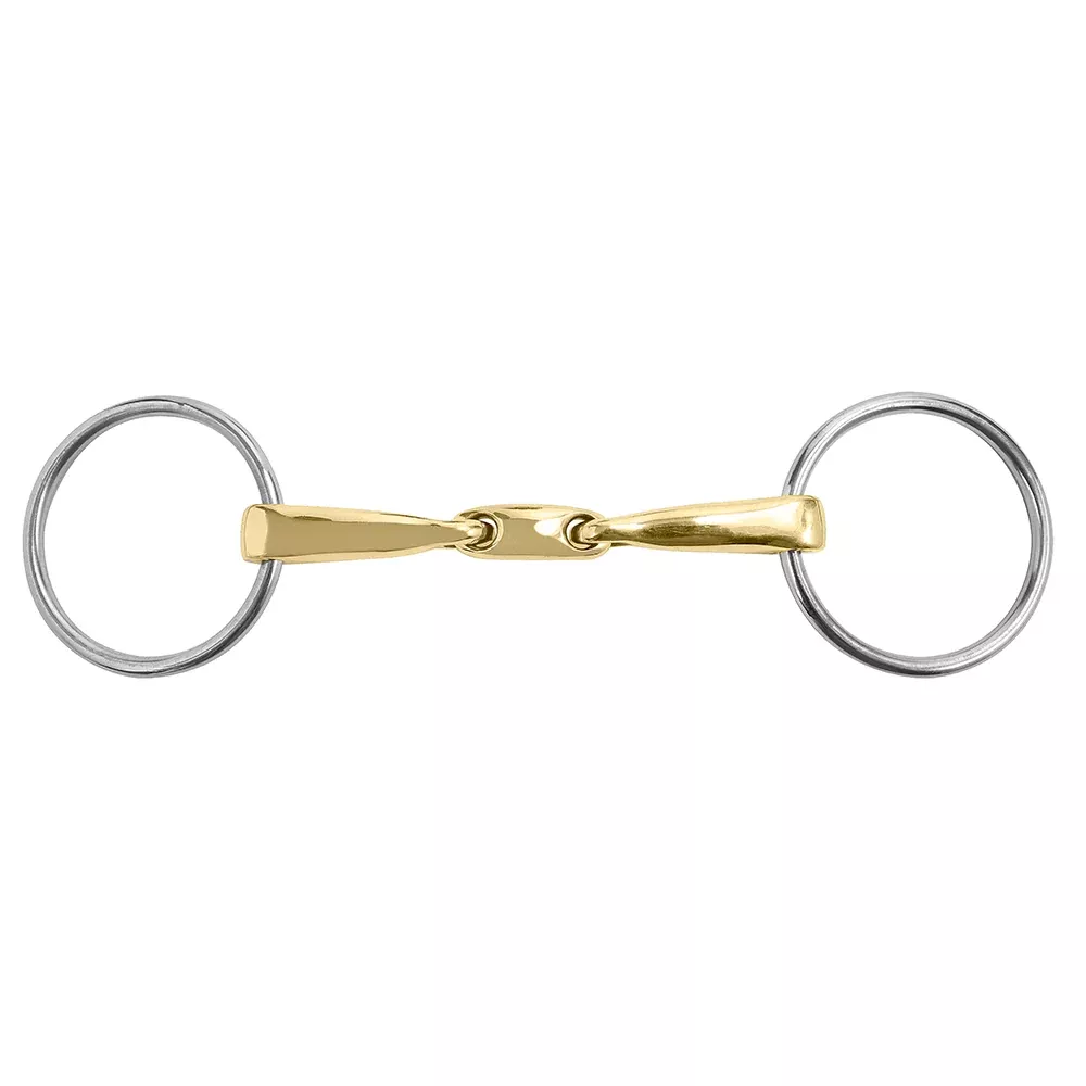 Marcel Toulouse Sanft Curved Mouth 14mm Loose Ring Snaffle Bit with Lozenge