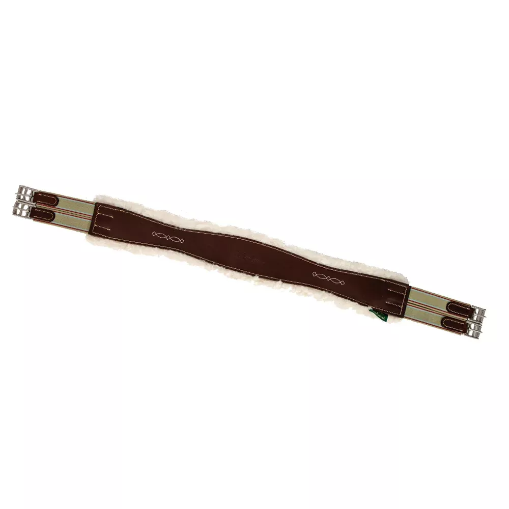 Marcel Toulouse Shaped Leather Girth with Sheepskin Lining