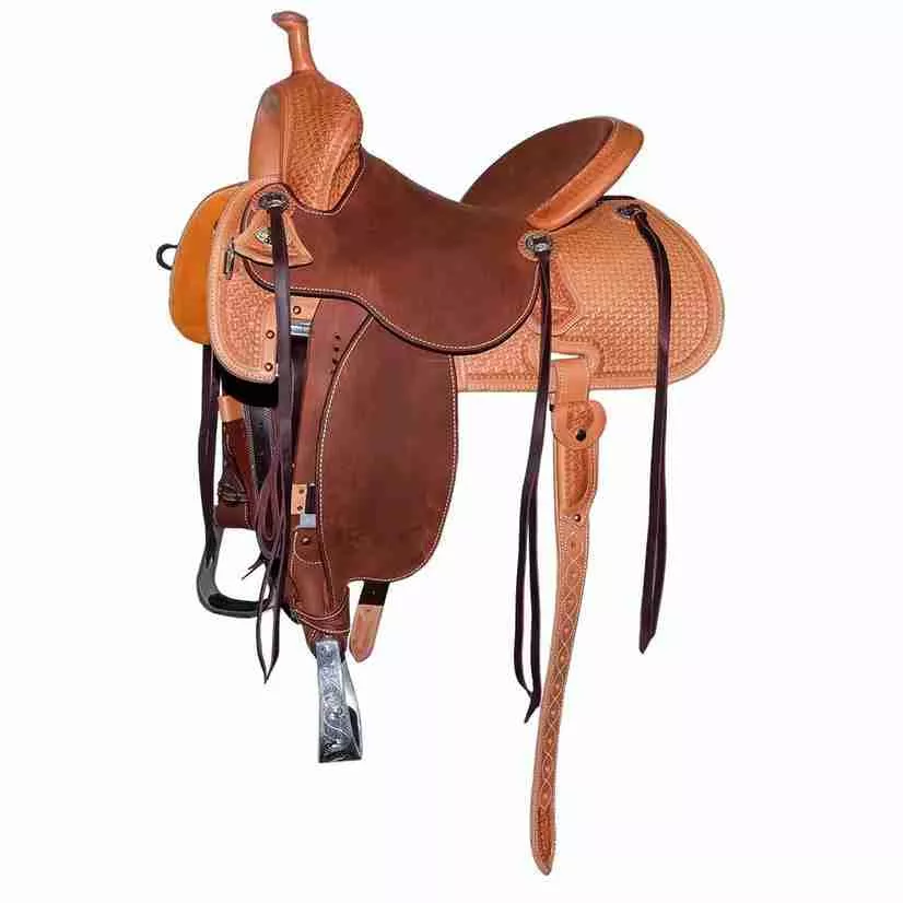 Martin Saddlery 71 Stingray Natural Half Spider Tool 14″ Barrel Racing Saddle