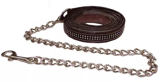 Matching Leather Lead for Paris Tack Halter w/ Rhinestones