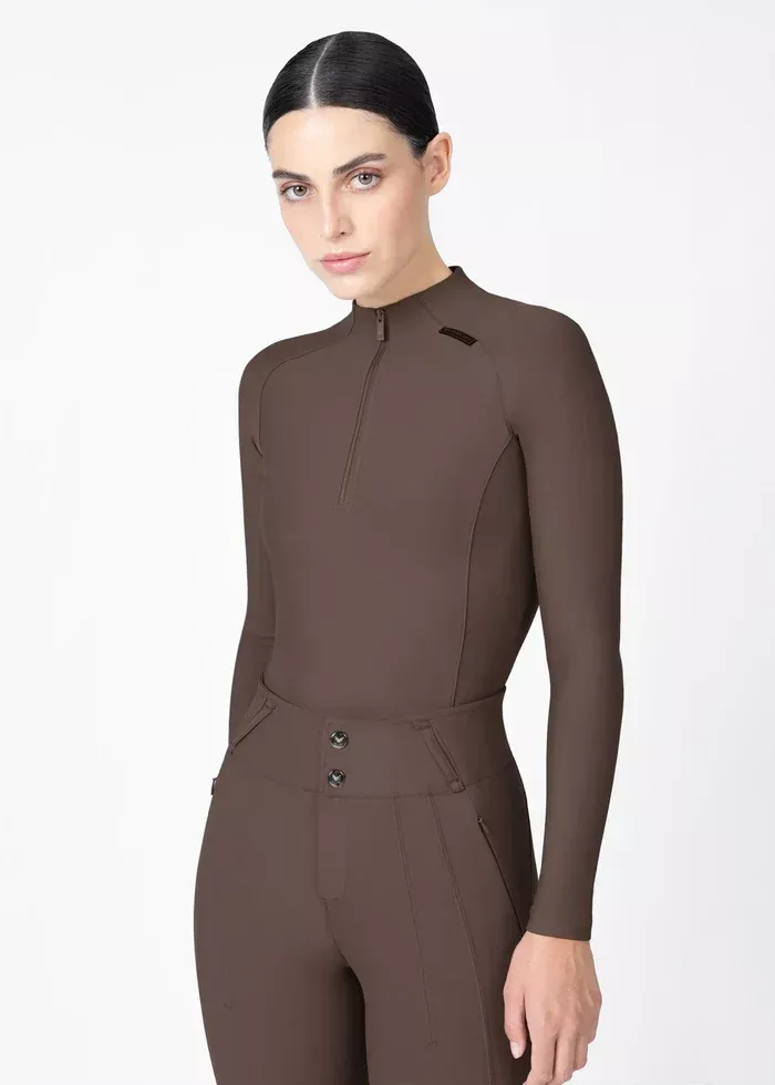 Maximilian Origin Long Sleeve Base Layer - Mocha
