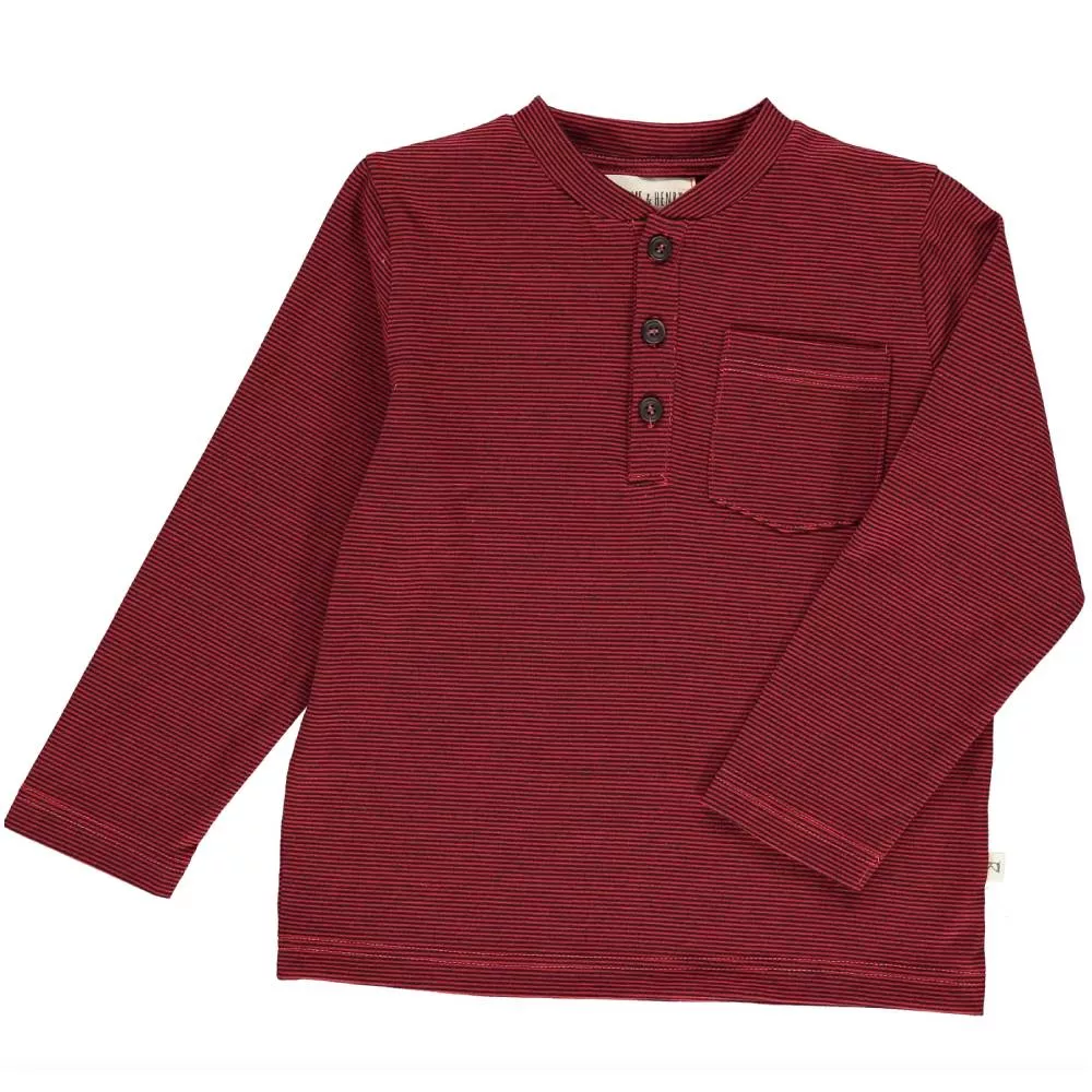 Me & Henry Stripe Henley Tee