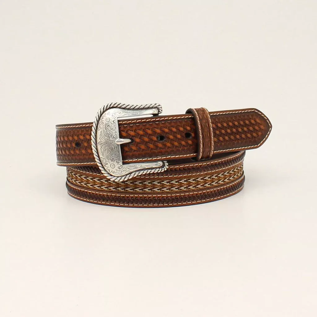 Men’s Nocona Braided Inlay Round Conchos Belt