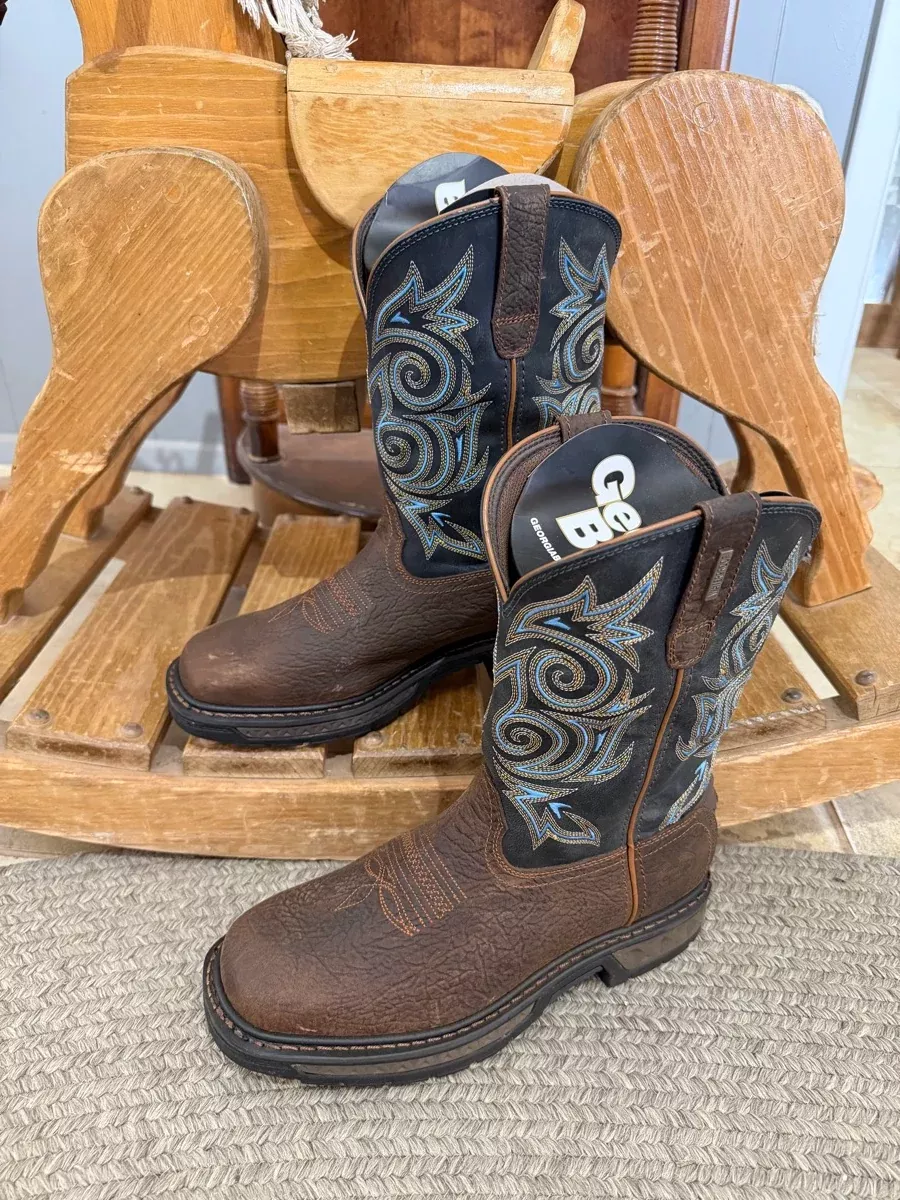 Mens Georgia Boot Carbo-Tec LT Waterproof Pull On Boot GB00435