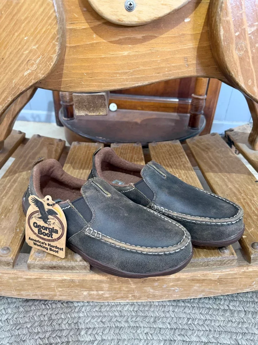 Mens Georgia Boot Cedar Falls Moc-Toe Slip On GB00560