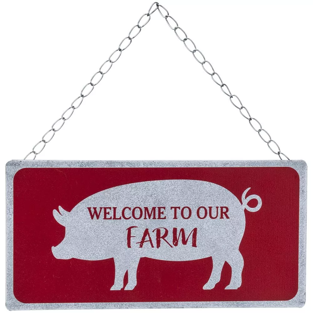 Metal Farm Wall Hanging