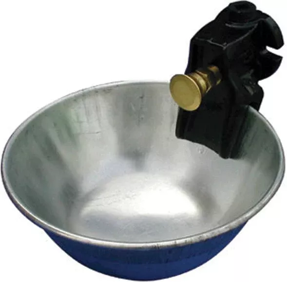 Metal Push-Button Cattle Water Bowl, 5 L/Min