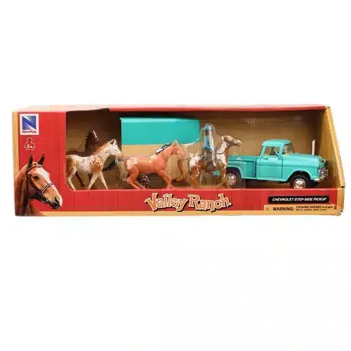 MF Western Chevy Pickup 1995 and Horse Trailer Set