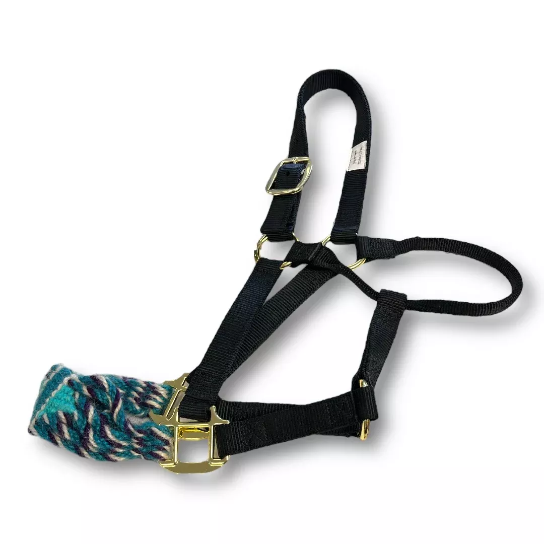 MOHAIR BRONC NOSE HALTER REGULAR HORSE SIZE