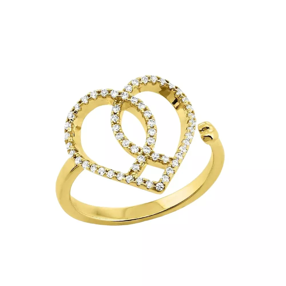 Montana Silversmiths Connected Faith Heart RIng