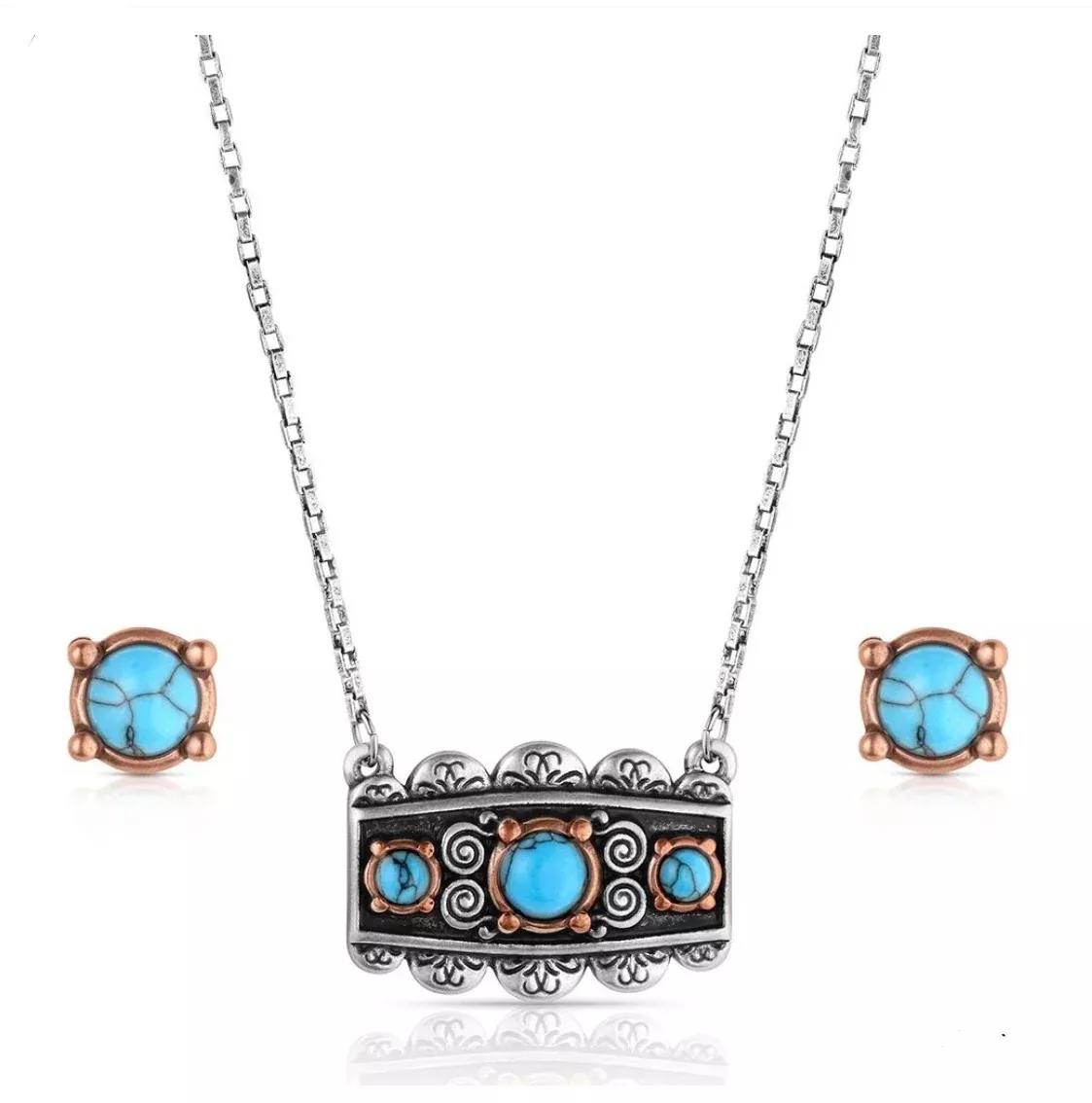 Montana Silversmiths Turquoise Peaks Set