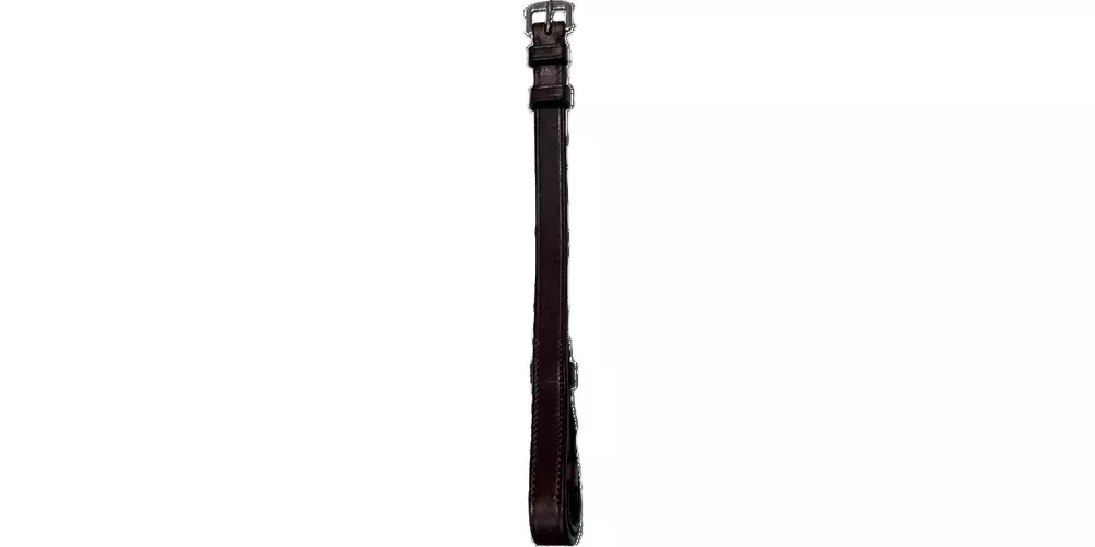 MTL CHEEK 2:COGNAC 5/8" wide 10" long