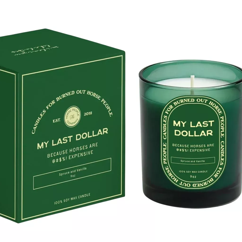 My Last Dollar Candle - Spruce And Vanilla
