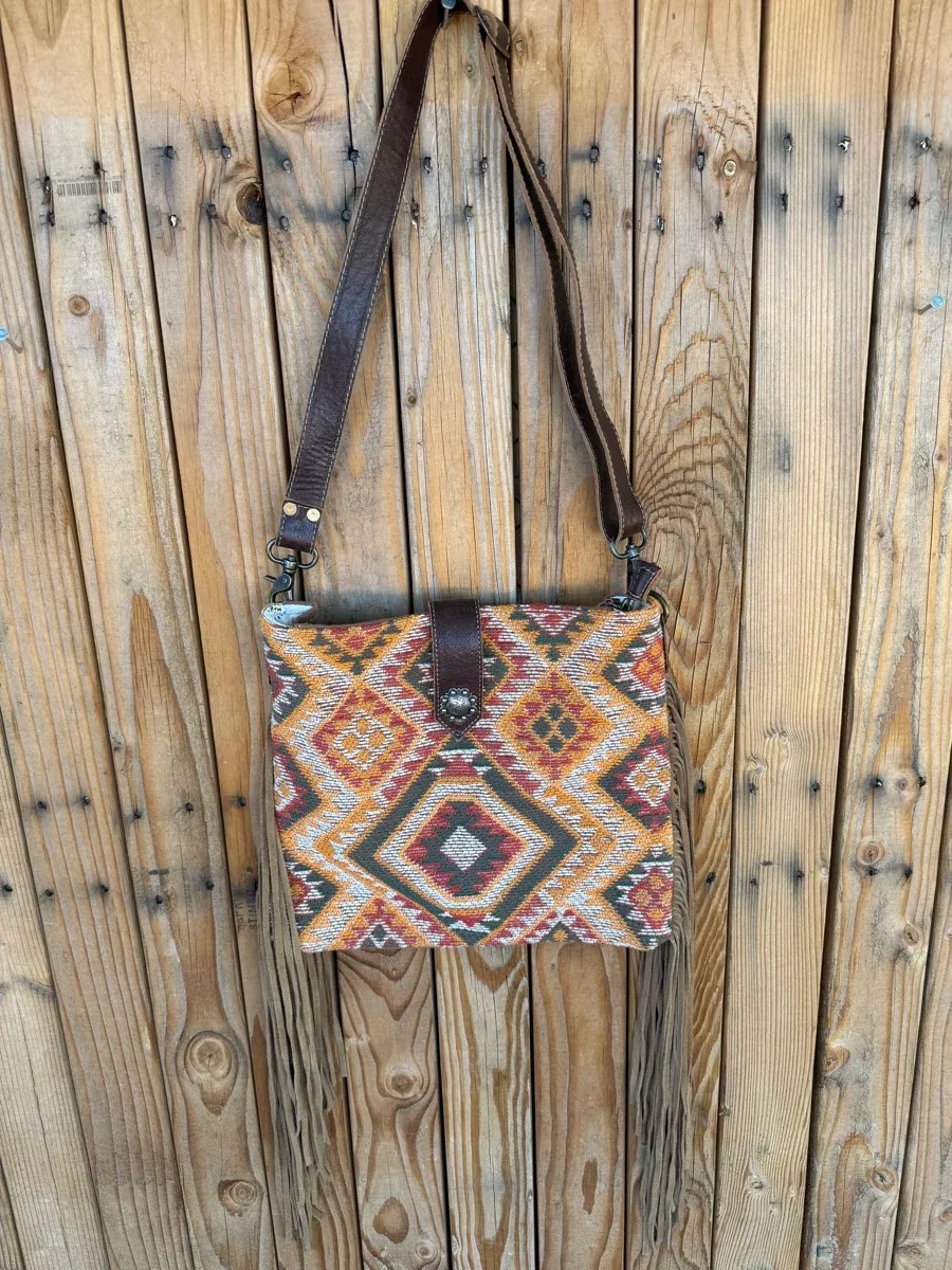 Myra Barley Brown Shoulder Bag Purse HandbagPR1111