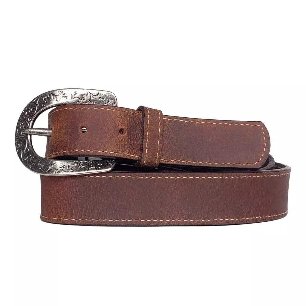 NAB LEATHER Jolene Western Full Grain Leather Belt