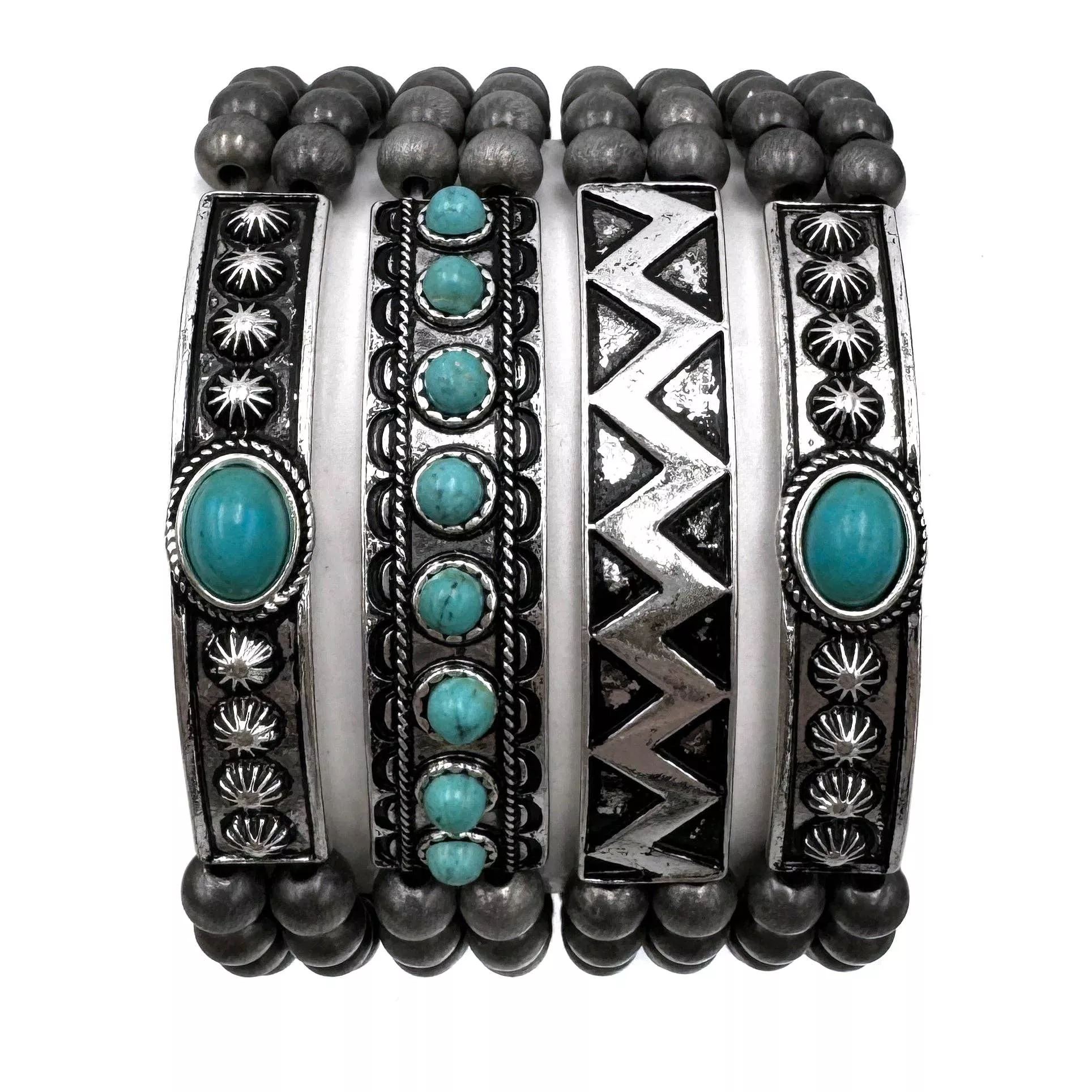 Navajo Style Bead Stretch Bracelet