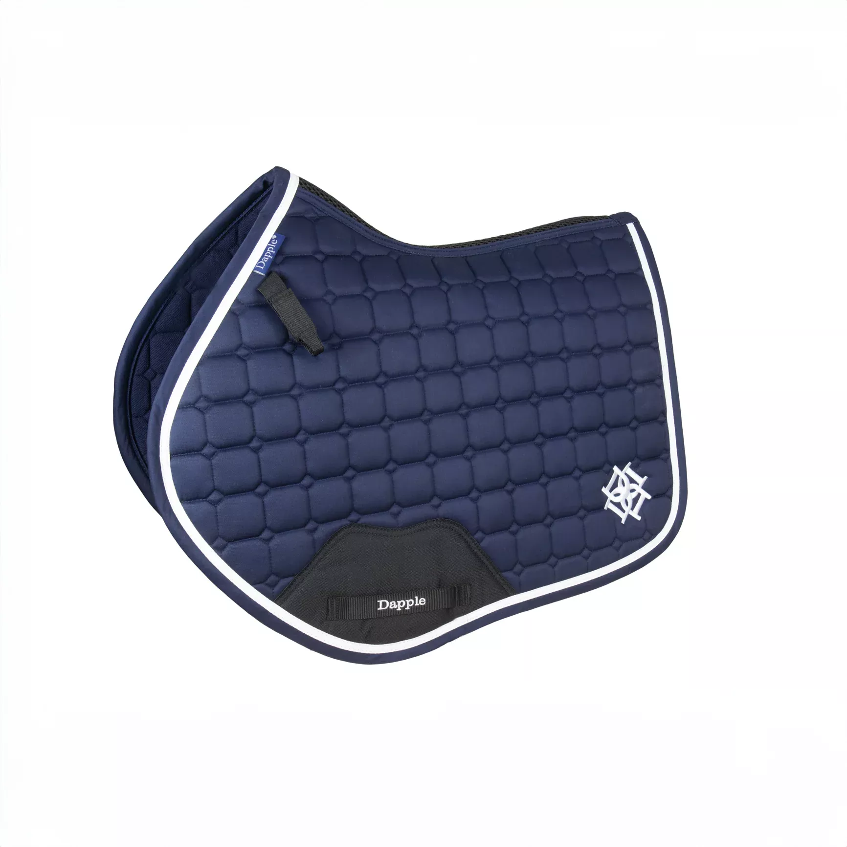 Navy & White Close Contact Saddle Pad