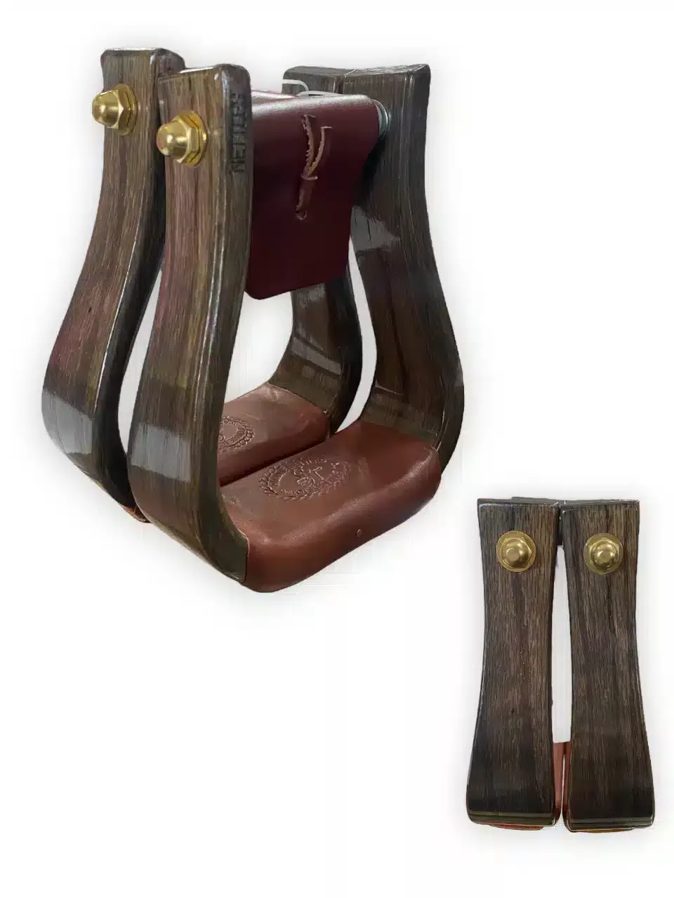 Nettles The Flatbottom Premium Western Stirrups – Distressed Grey