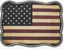 Nocona American Flag Belt Buckle
