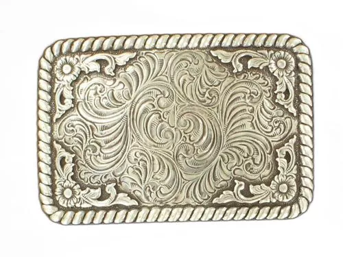 Nocona Scroll Western Belt Buckle