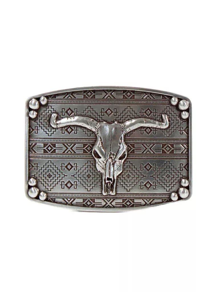Nocona Skull Head Belt Buckle
