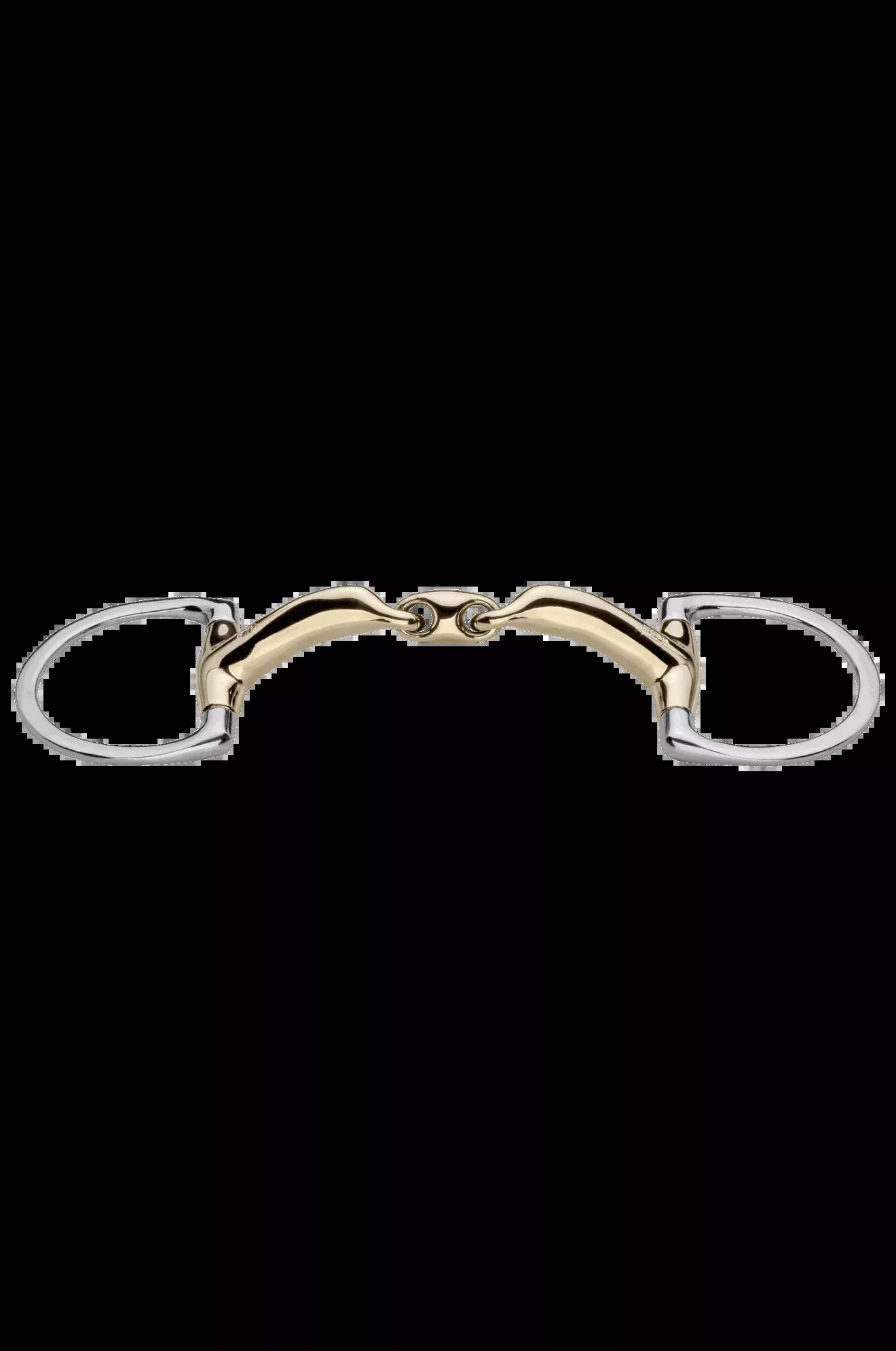Novocontact Eggbutt Bit (D-Shaped Rings) - Double Jointed