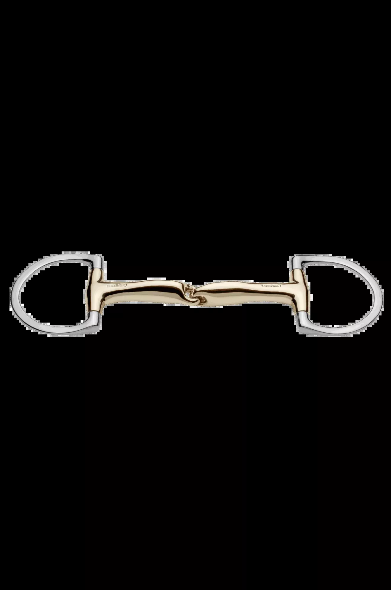 Novocontact Eggbutt Bit (D-Shaped Rings) - Single Jointed
